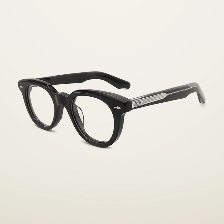 Gatenac Unisex Full Rim Oval Square Acetate Reading Glasses Gxyj91123 - C2