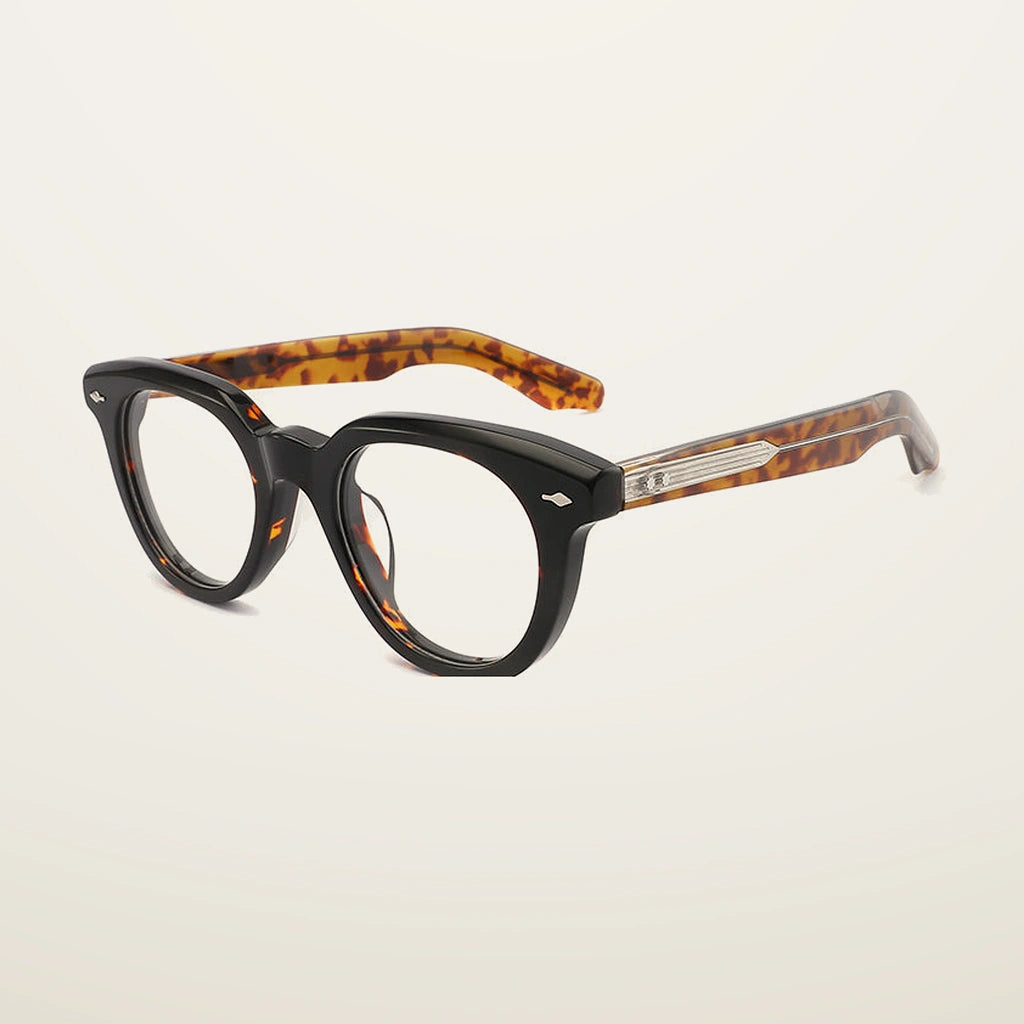 Gatenac Unisex Full Rim Oval Square Acetate Reading Glasses Gxyj91123 - C3