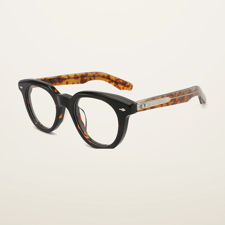 Gatenac Unisex Full Rim Oval Square Acetate Reading Glasses Gxyj91123 - C3