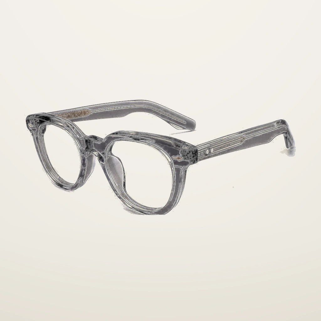 Gatenac Unisex Full Rim Oval Square Acetate Reading Glasses Gxyj91123 - C4