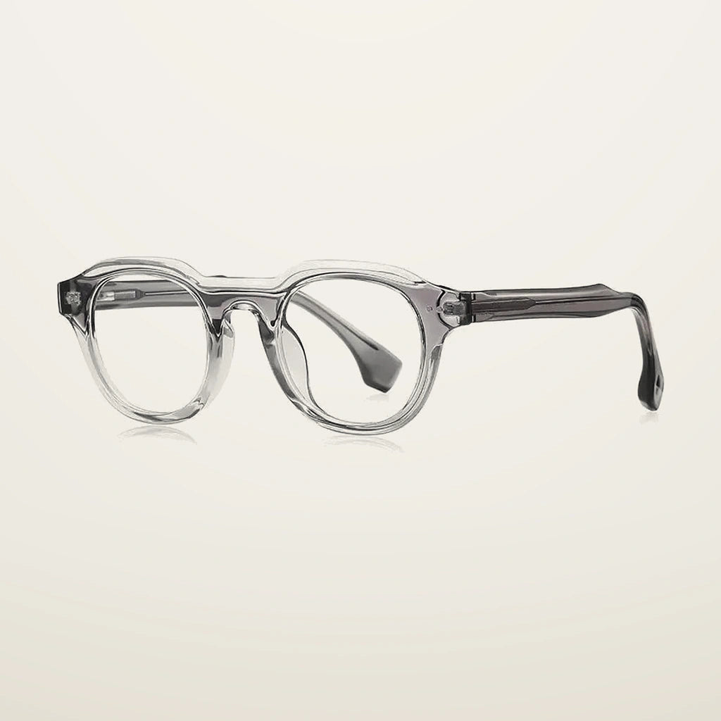 Gatenac Unisex Full Rim Oval Square Tr 90 Titanium Eyeglasses  776088 - C3