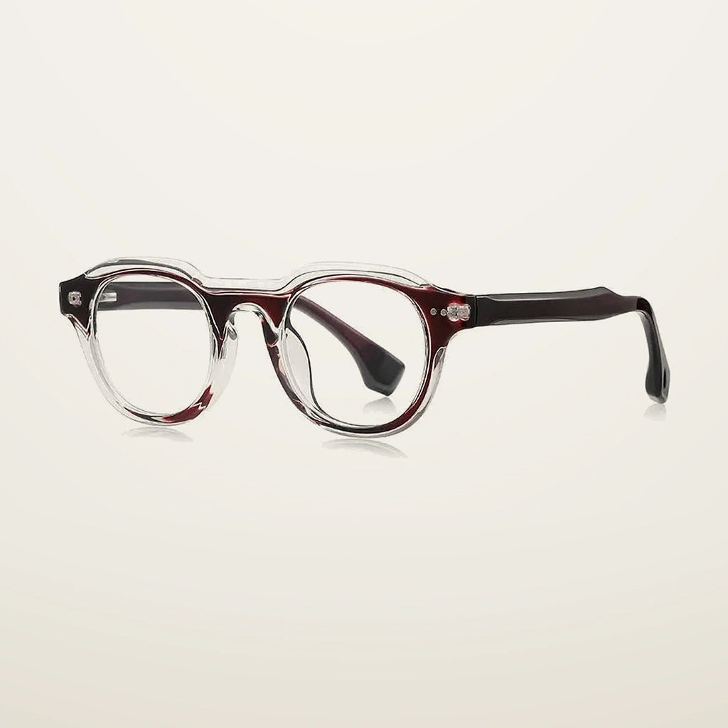 Gatenac Unisex Full Rim Oval Square Tr 90 Titanium Eyeglasses  776088 - C4