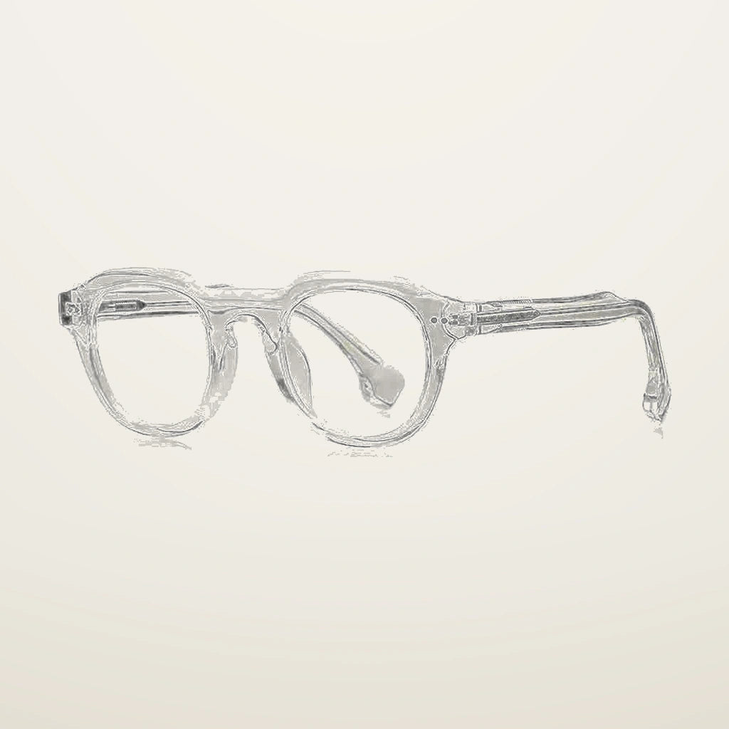 Gatenac Unisex Full Rim Oval Square Tr 90 Titanium Eyeglasses  776088 - C5