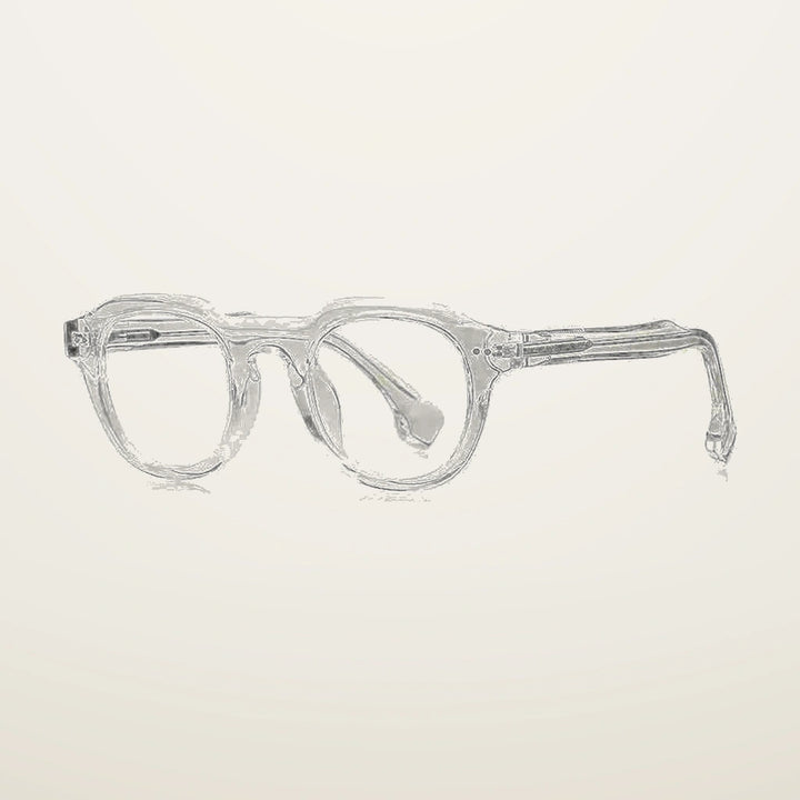 Gatenac Unisex Full Rim Oval Square Tr 90 Titanium Eyeglasses  776088 - C5