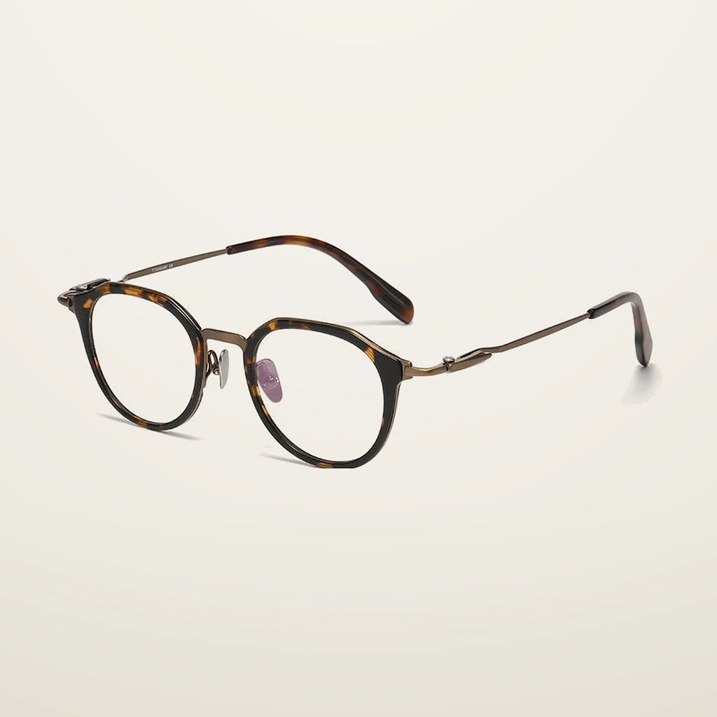 Gatenac Unisex Full Rim Oval Titanium Acetate Photochromic Reading Glasses 860058 - C4 Photochromic