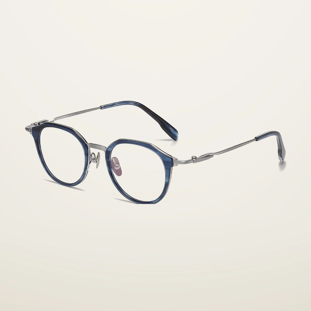 Gatenac Unisex Full Rim Oval Titanium Acetate Photochromic Reading Glasses 860058 - C5 Photochromic