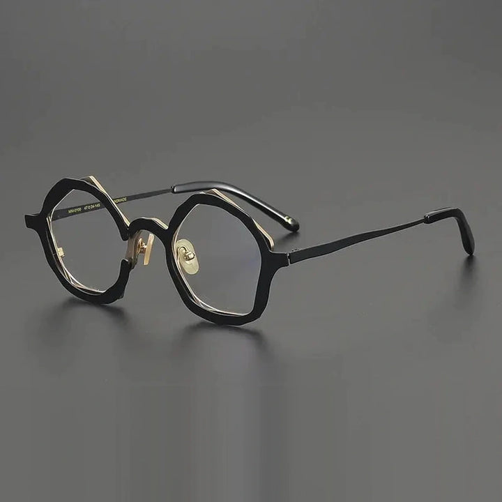 Gatenac Unisex Full Rim Oval Titanium Photochromic Reading Glasses 970100 - C2 Photochromic