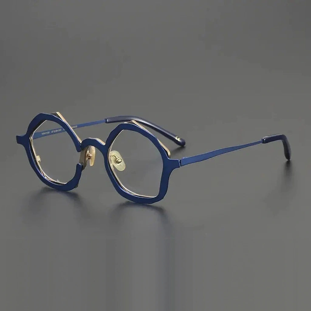 Gatenac Unisex Full Rim Oval Titanium Photochromic Reading Glasses 970100 - C4 Photochromic