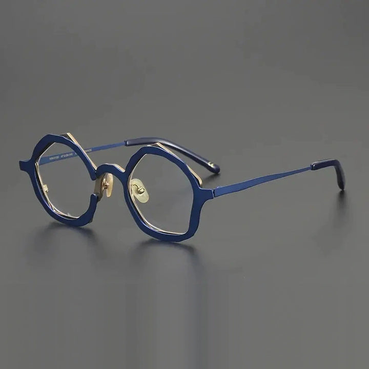 Gatenac Unisex Full Rim Oval Titanium Photochromic Reading Glasses 970100 - C4 Photochromic