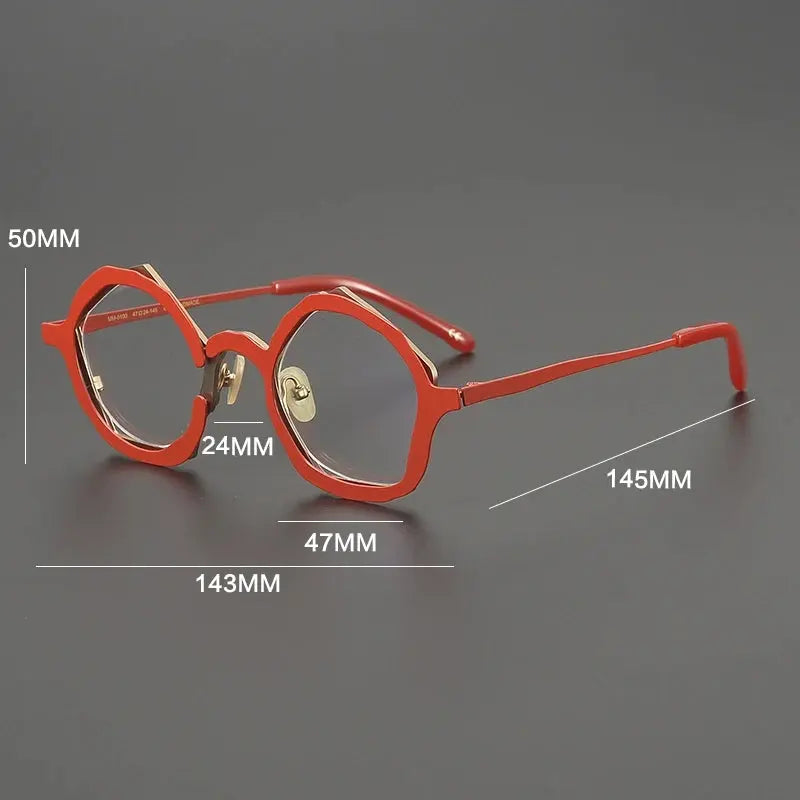 Gatenac Unisex Full Rim Oval Titanium Photochromic Reading Glasses 970100 - Size Chart
