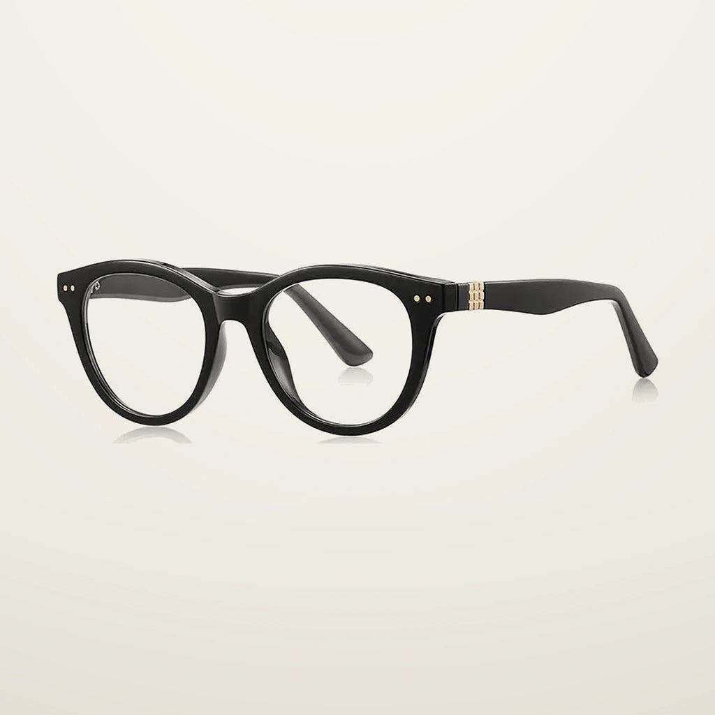 Gatenac Unisex Full Rim Oval Tr 90 Titanium Reading Glasses Gxyj2231 - C1