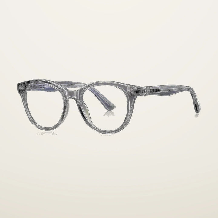 Gatenac Unisex Full Rim Oval Tr 90 Titanium Reading Glasses Gxyj2231 - C3