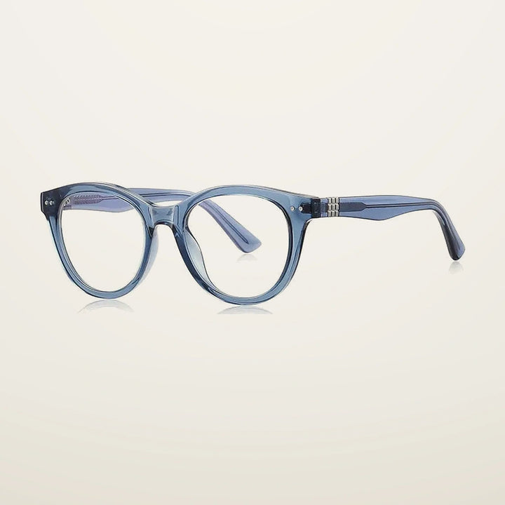 Gatenac Unisex Full Rim Oval Tr 90 Titanium Reading Glasses Gxyj2231 - C4