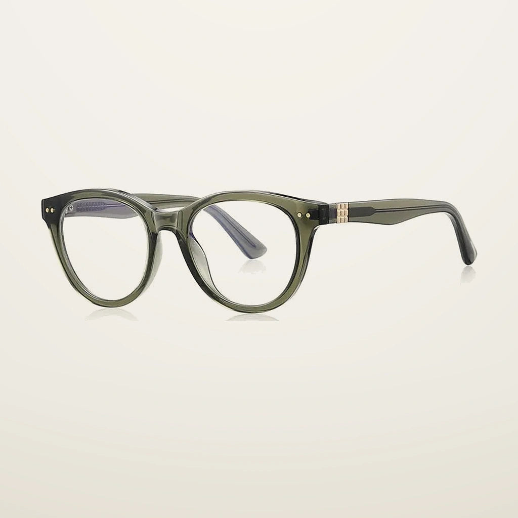 Gatenac Unisex Full Rim Oval Tr 90 Titanium Reading Glasses Gxyj2231 - C6