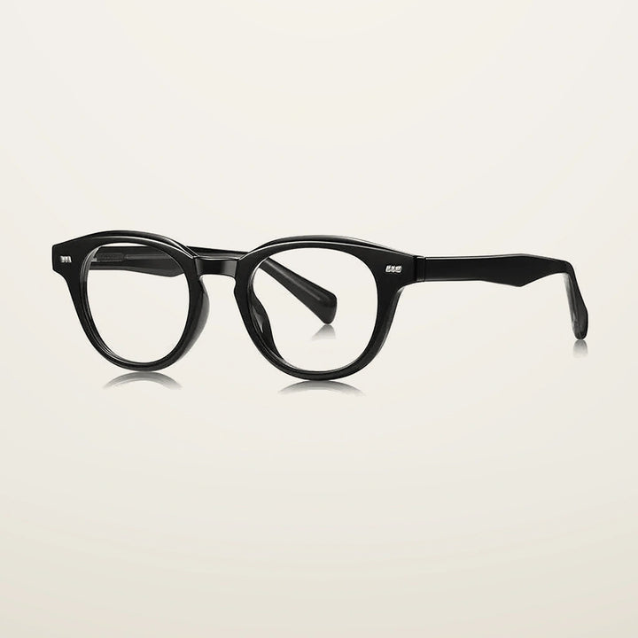 Gatenac Unisex Full Rim Oval Tr 90 Titanium Reading Glasses Gxyj9016 - C1