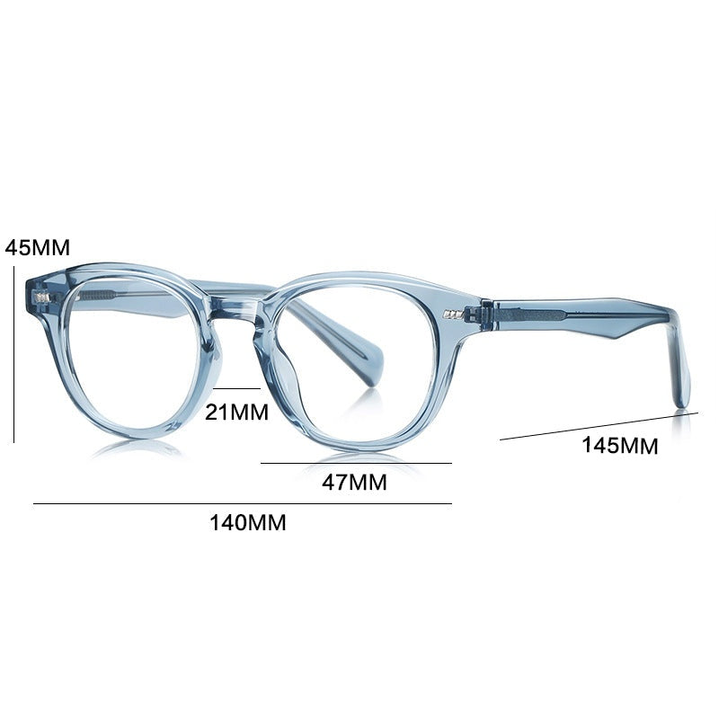 Gatenac Unisex Full Rim Oval Tr 90 Titanium Reading Glasses Gxyj9016 - Size Chart
