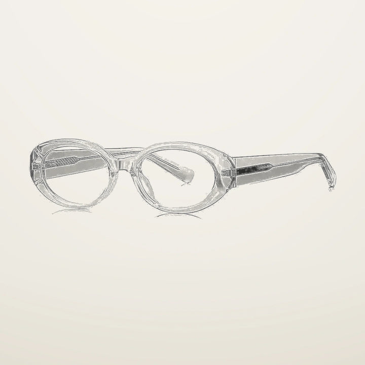 Gatenac Unisex Full Rim Oval Tr 90 Titanium Reading Glasses Gxyj9033 - C2