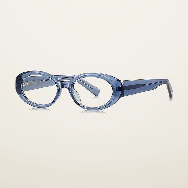 Gatenac Unisex Full Rim Oval Tr 90 Titanium Reading Glasses Gxyj9033 - C5