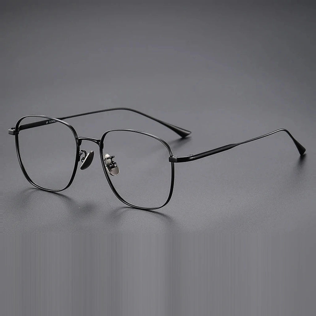 Gatenac Unisex Full Rim Polygon Titanium Photochromic Reading Glasses 531845 - C1 Photochromic