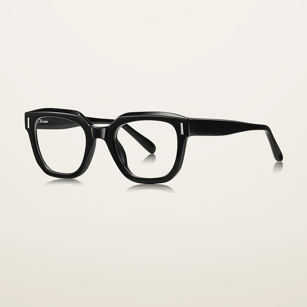 Gatenac Unisex Full Rim Polygon Tr90 Titanium Reading Glasses Gxyj9009 - C1