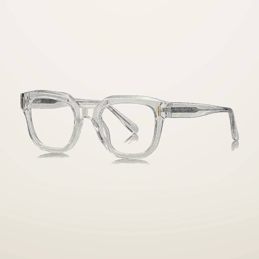 Gatenac Unisex Full Rim Polygon Tr90 Titanium Reading Glasses Gxyj9009 - C2