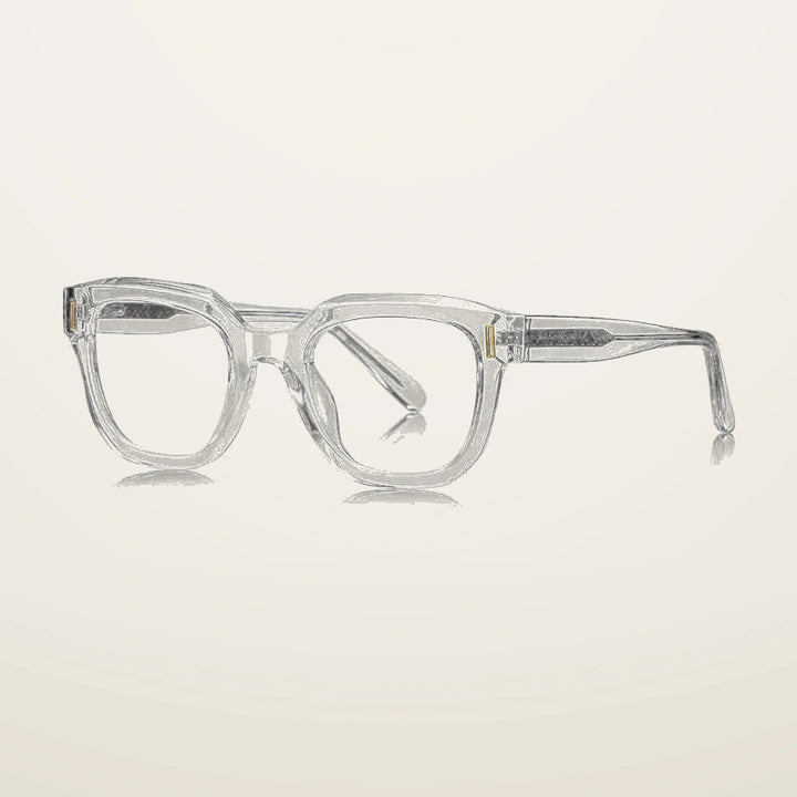 Gatenac Unisex Full Rim Polygon Tr90 Titanium Reading Glasses Gxyj9009 - C2