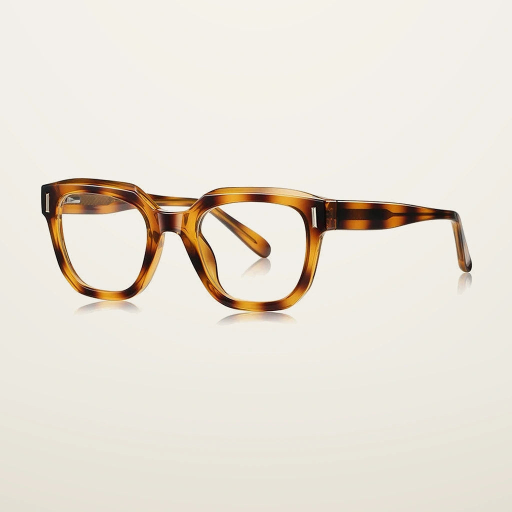Gatenac Unisex Full Rim Polygon Tr90 Titanium Reading Glasses Gxyj9009 - C3