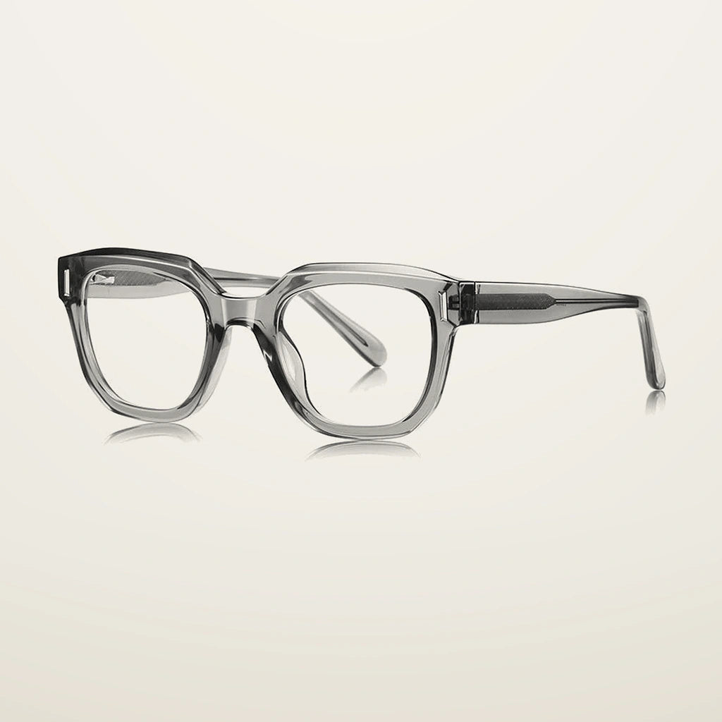 Gatenac Unisex Full Rim Polygon Tr90 Titanium Reading Glasses Gxyj9009 - C5