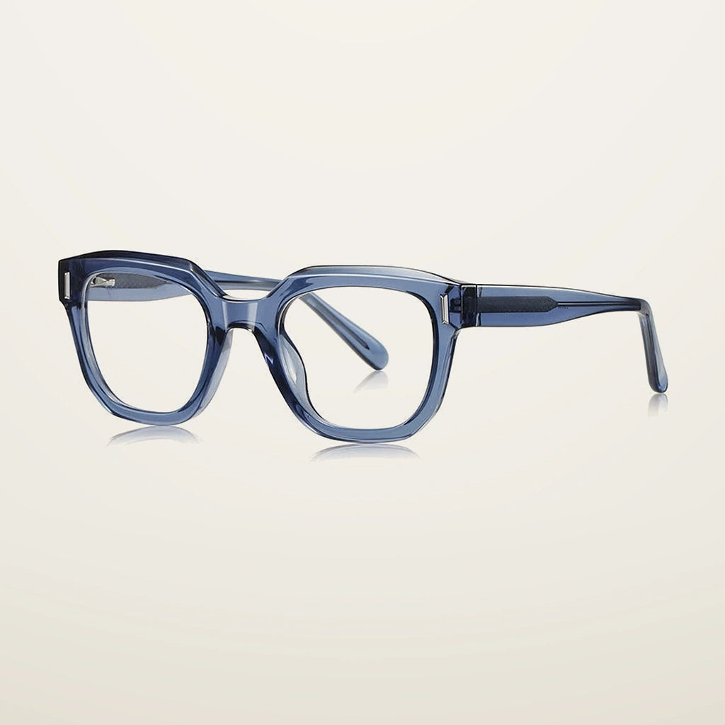 Gatenac Unisex Full Rim Polygon Tr90 Titanium Reading Glasses Gxyj9009 - C6