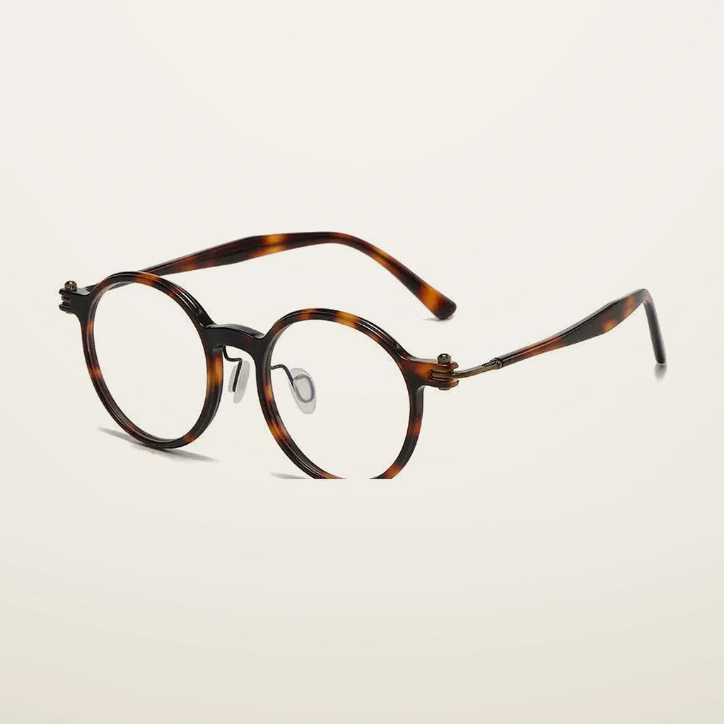 Gatenac Unisex Full Rim Round Acetate Photochromic Reading Glasses 75886 - C2 Photochromic