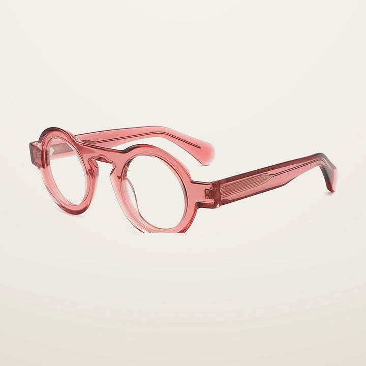 Gatenac Unisex Full Rim Round Acetate Photochromic Reading Glasses 842218 - C3 Photochromic