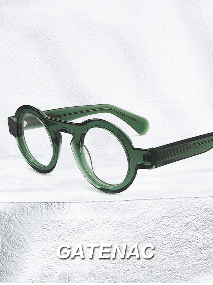 Gatenac Unisex Full Rim Round Handcrafted Acetate Frame Eyeglasses Gxyj771 - Size Chart