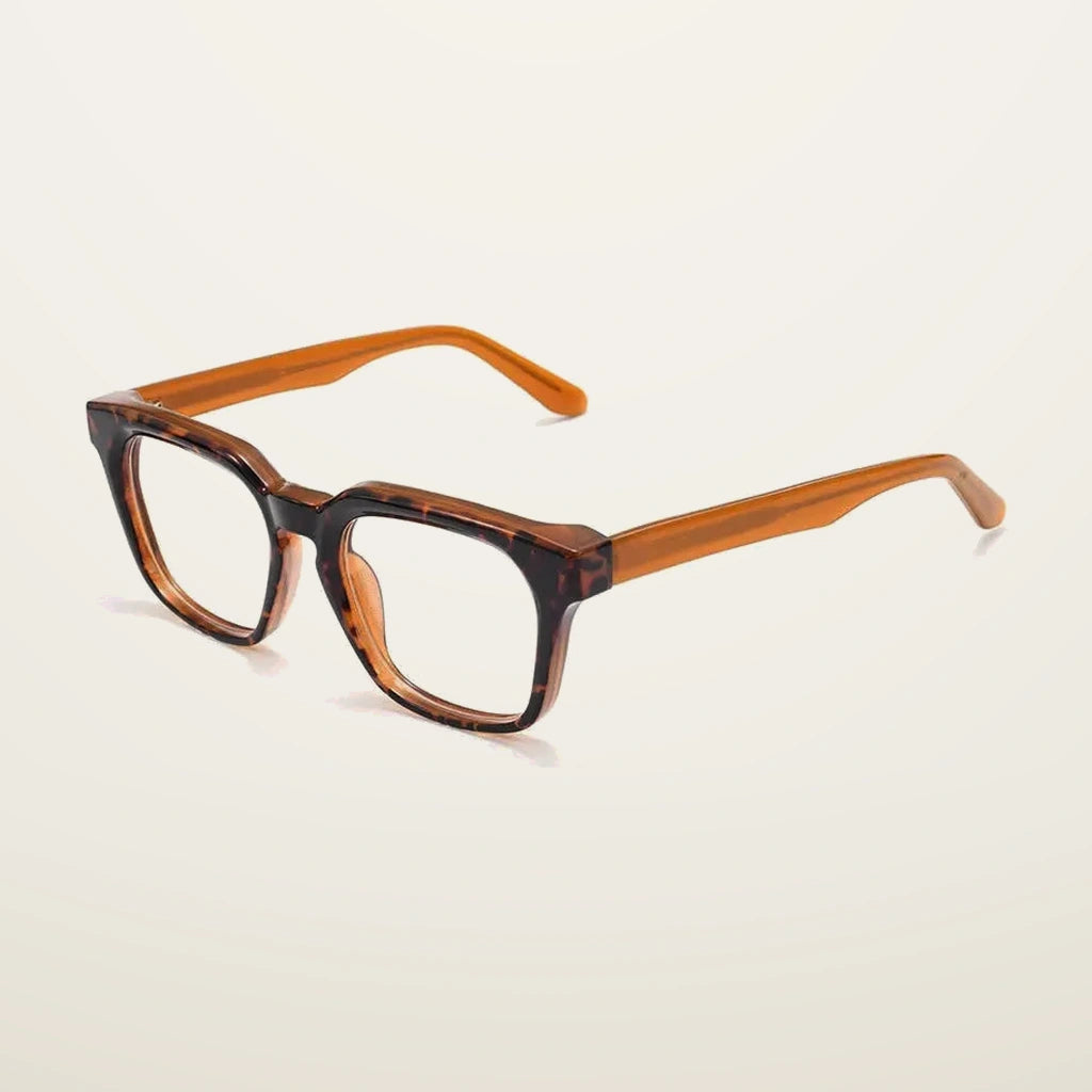 Gatenac Unisex Full Rim Square Acetate Reading Glasses G91807 - C1