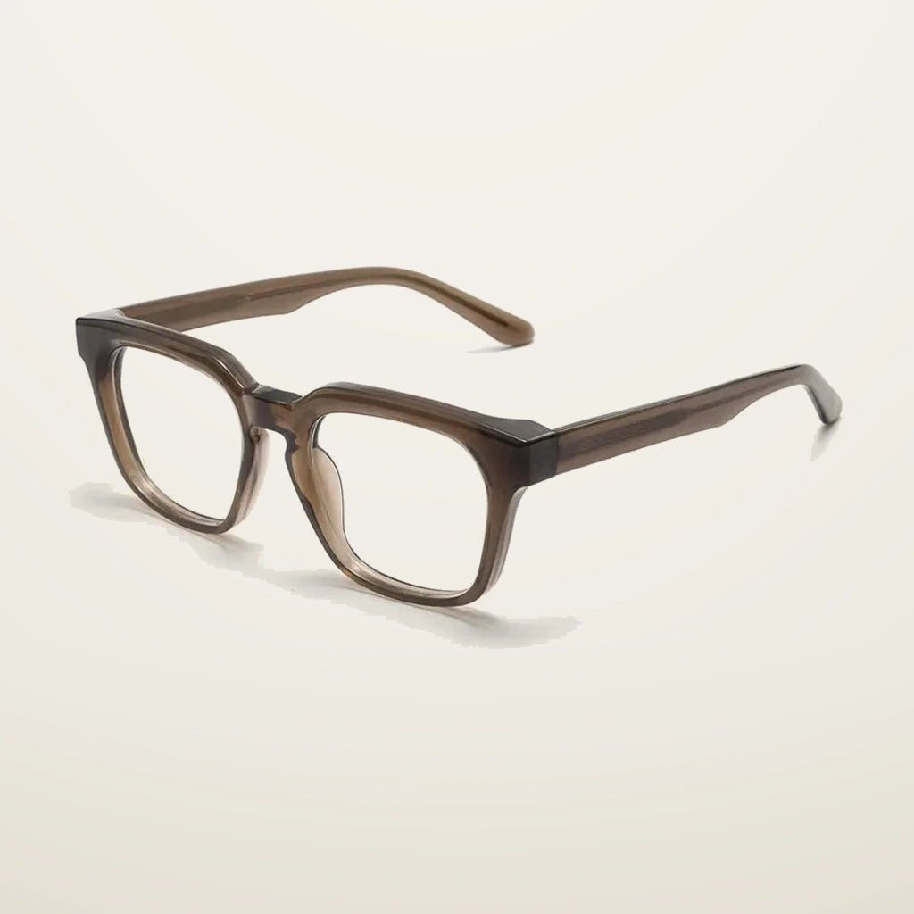 Gatenac Unisex Full Rim Square Acetate Reading Glasses G91807 - C2
