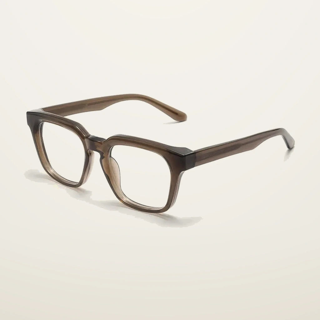 Gatenac Unisex Full Rim Square Acetate Reading Glasses G91807 - C3 Photochromic