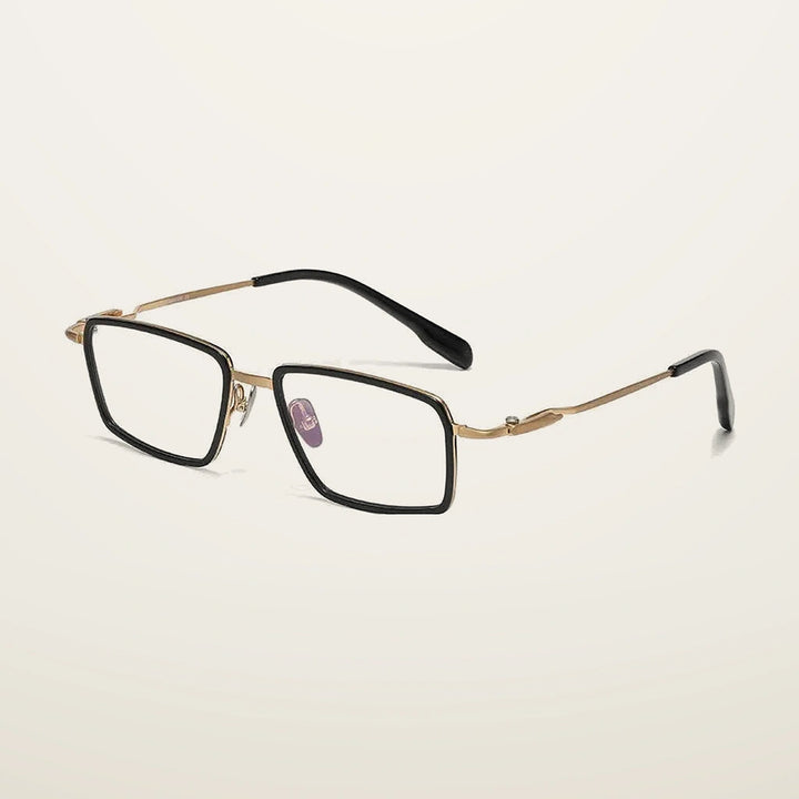 Gatenac Unisex Full Rim Square Titanium Acetate Photochromic Reading Glasses 840061 - C1 Photochromic