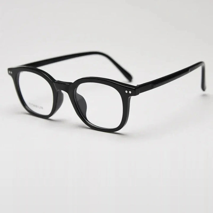 Gatenac Unisex Full Rim Square Tr 90 Titanium Photochromic Reading Glasses 98598 - C2 Photochromic
