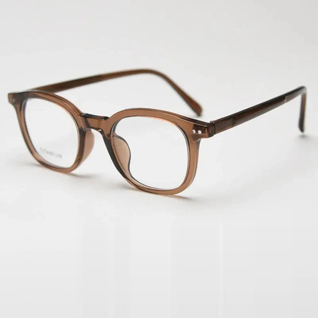 Gatenac Unisex Full Rim Square Tr 90 Titanium Photochromic Reading Glasses 98598 - C5 Photochromic