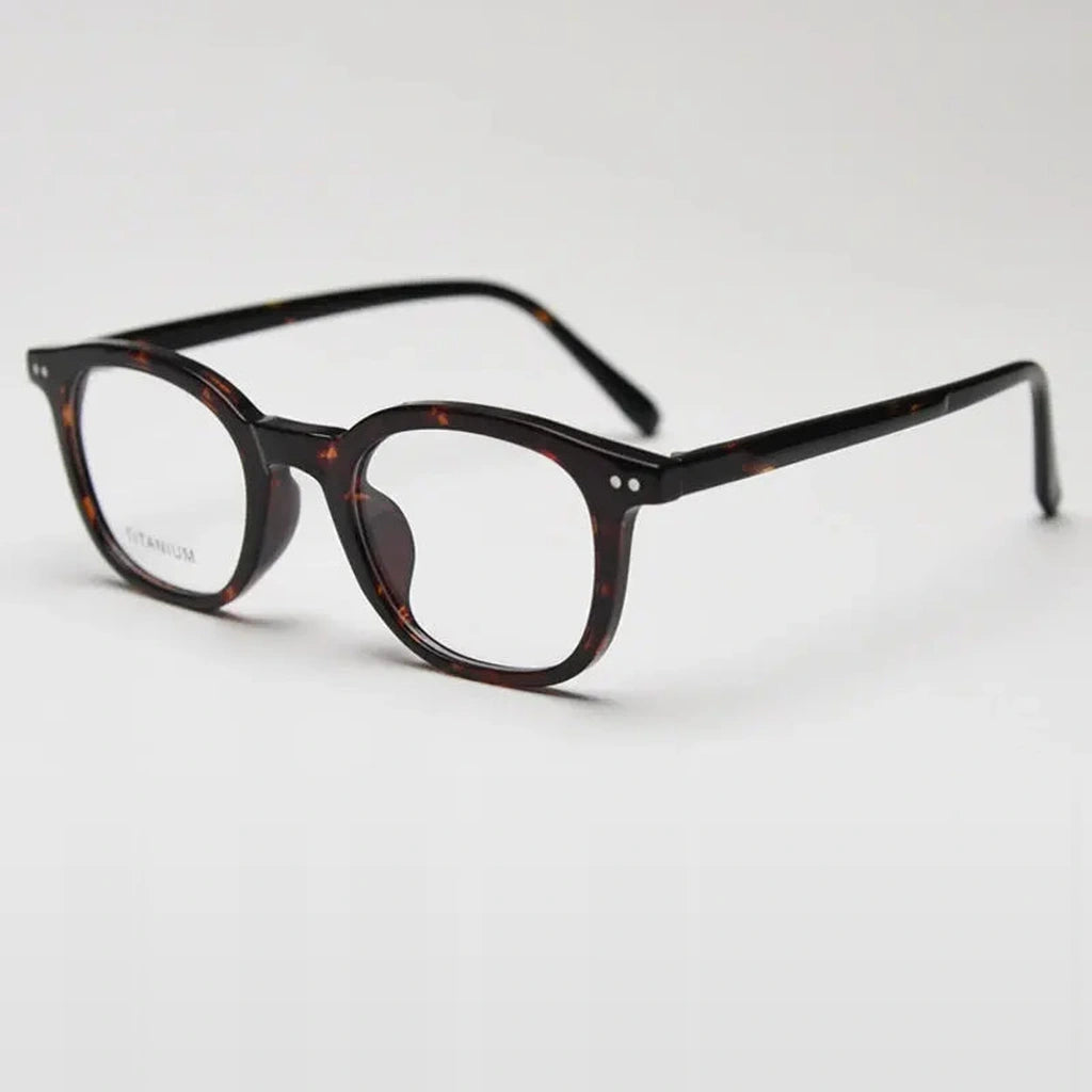 Gatenac Unisex Full Rim Square Tr 90 Titanium Photochromic Reading Glasses 98598 - C6 Photochromic