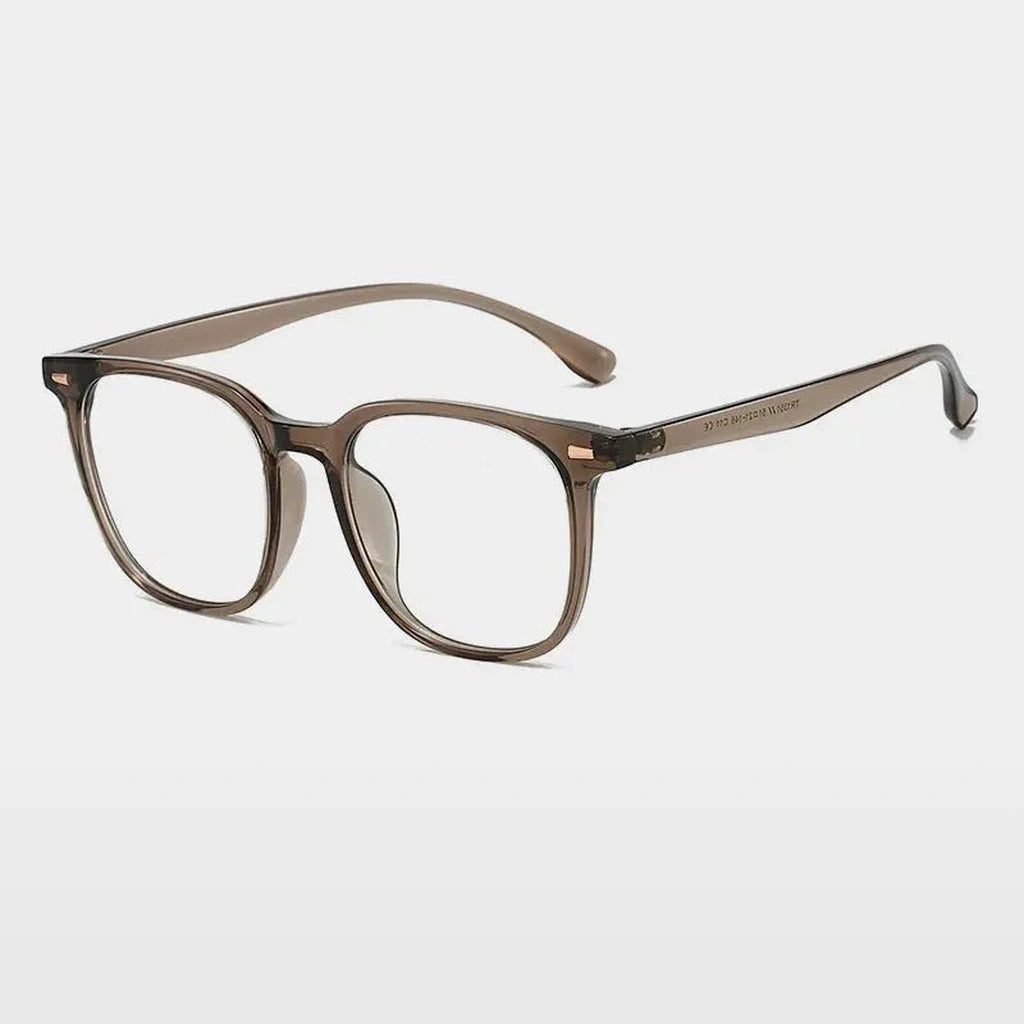 Gatenac Unisex Full Rim Square Tr 90 Titanium Photochromic Reading Glasses G61351 - C5 Photochromic