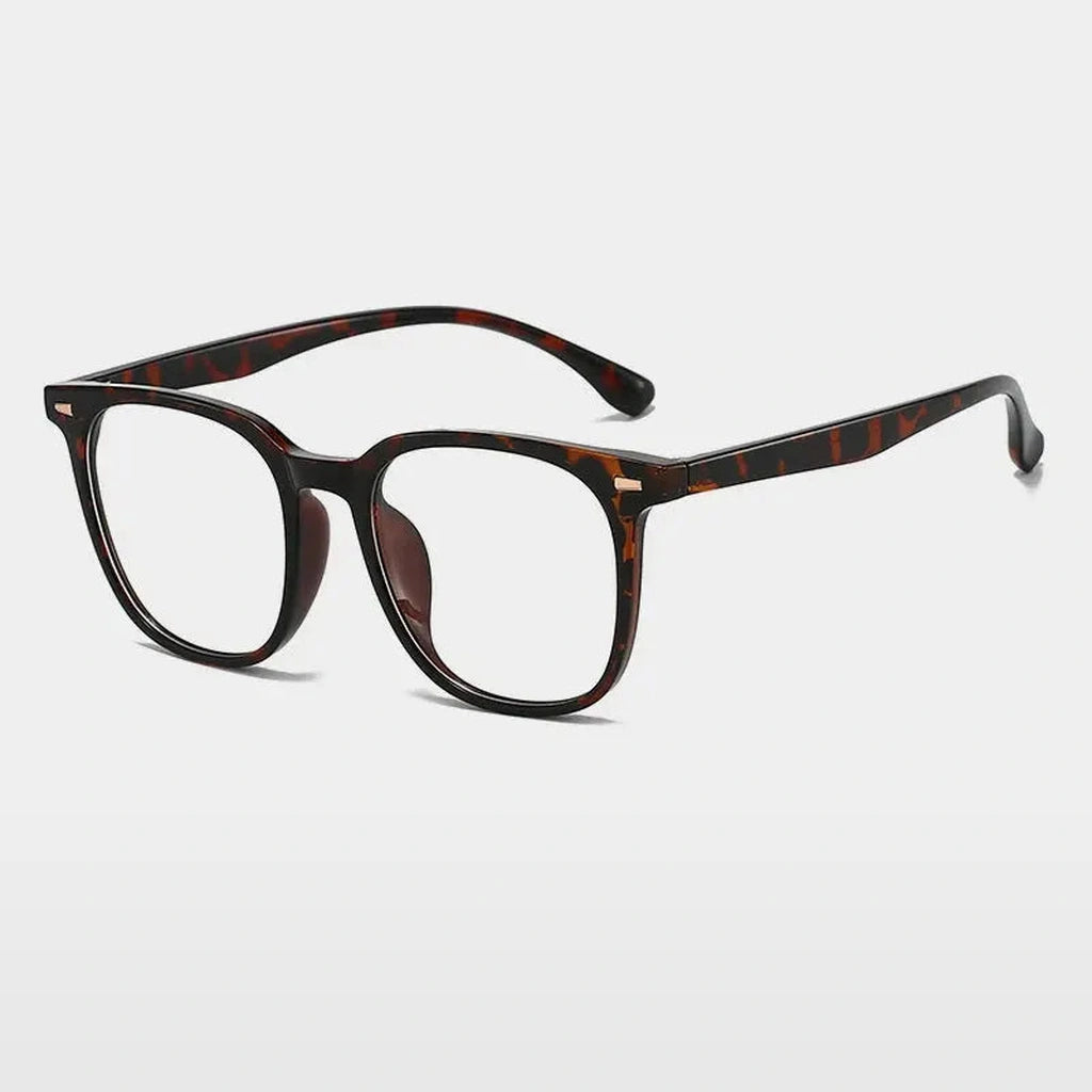 Gatenac Unisex Full Rim Square Tr 90 Titanium Photochromic Reading Glasses G61351 - C6 Photochromic