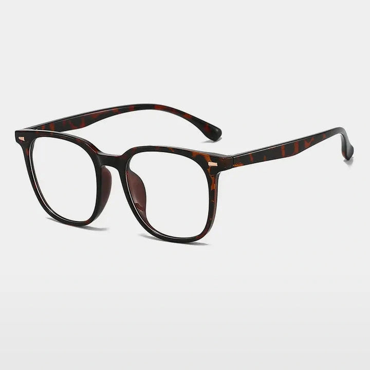 Gatenac Unisex Full Rim Square Tr 90 Titanium Photochromic Reading Glasses G61351 - C6 Photochromic