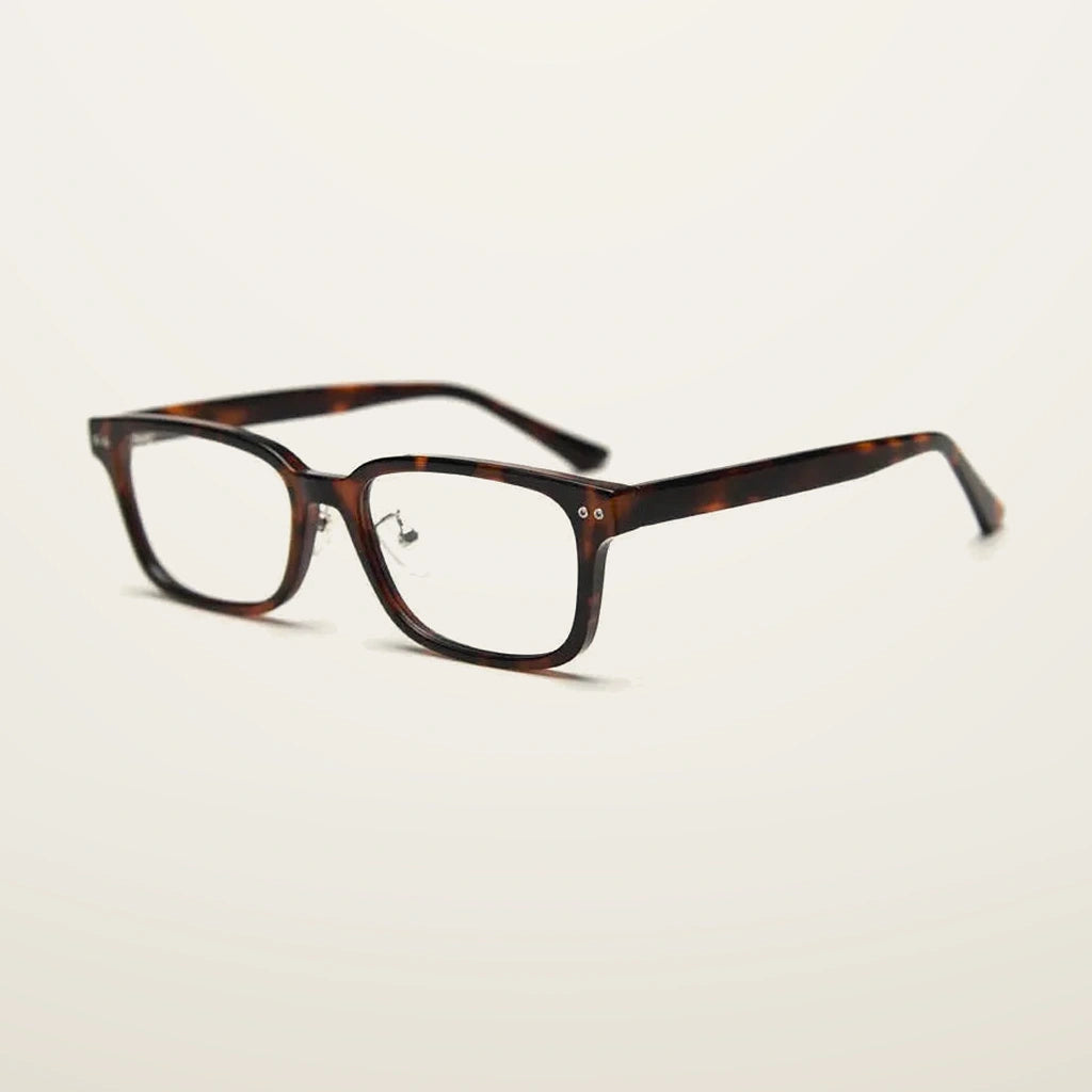 Gatenac Unisex Full Rim Square Tr 90 Titanium Photochromic Reading Glasses G83077 - C2 Photochromic