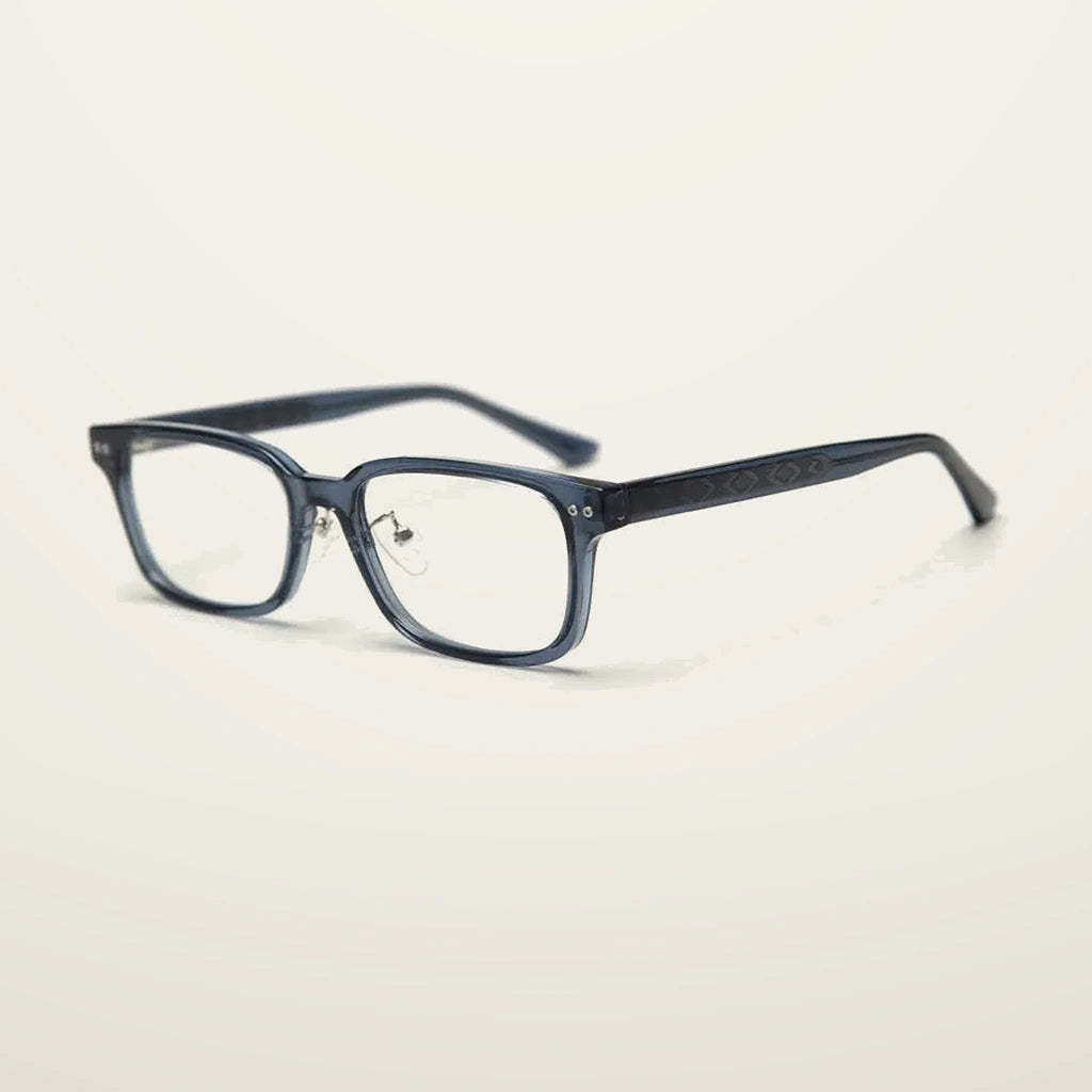 Gatenac Unisex Full Rim Square Tr 90 Titanium Photochromic Reading Glasses G83077 - C3 Photochromic