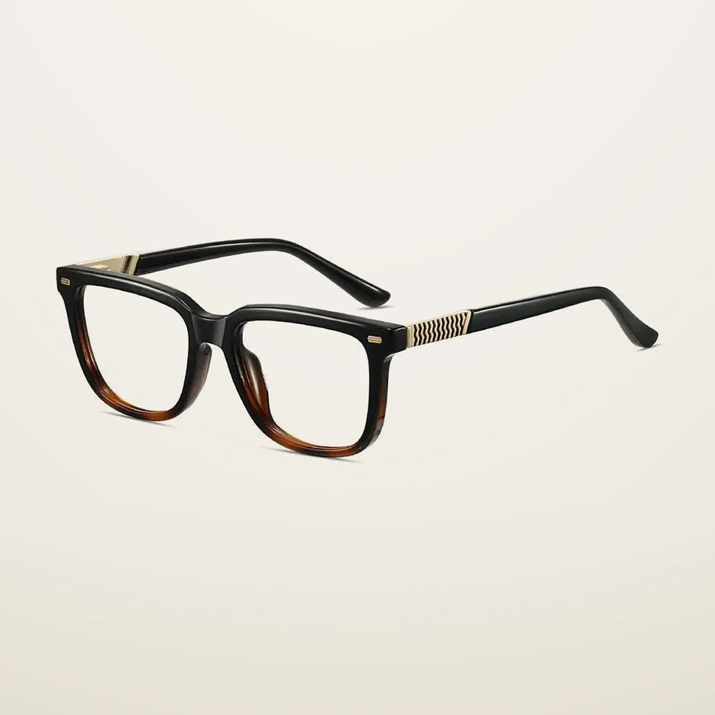 Gatenac Unisex Full Rim Square Tr 90 Titanium Reading Glasses G84006 - C2
