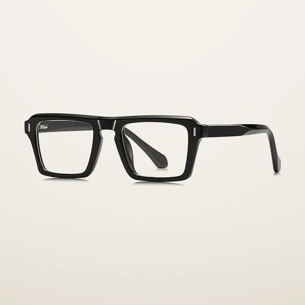Gatenac Unisex Full Rim Square Tr 90 Titanium Reading Glasses Gxy2049 - C1