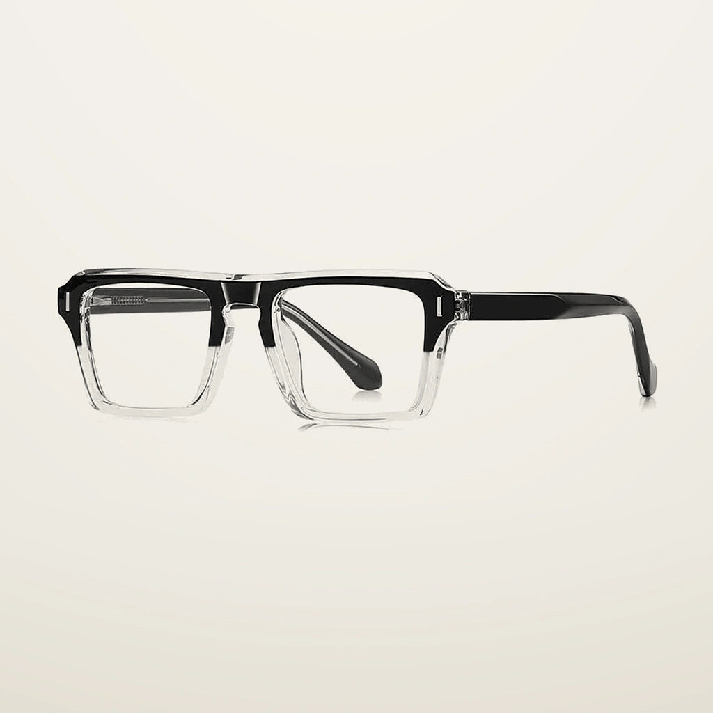 Gatenac Unisex Full Rim Square Tr 90 Titanium Reading Glasses Gxy2049 - C2