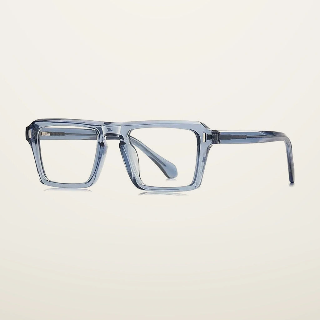 Gatenac Unisex Full Rim Square Tr 90 Titanium Reading Glasses Gxy2049 - C5