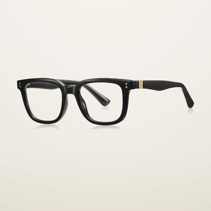 Gatenac Unisex Full Rim Square Tr 90 Titanium Reading Glasses Gxy2225 - C1