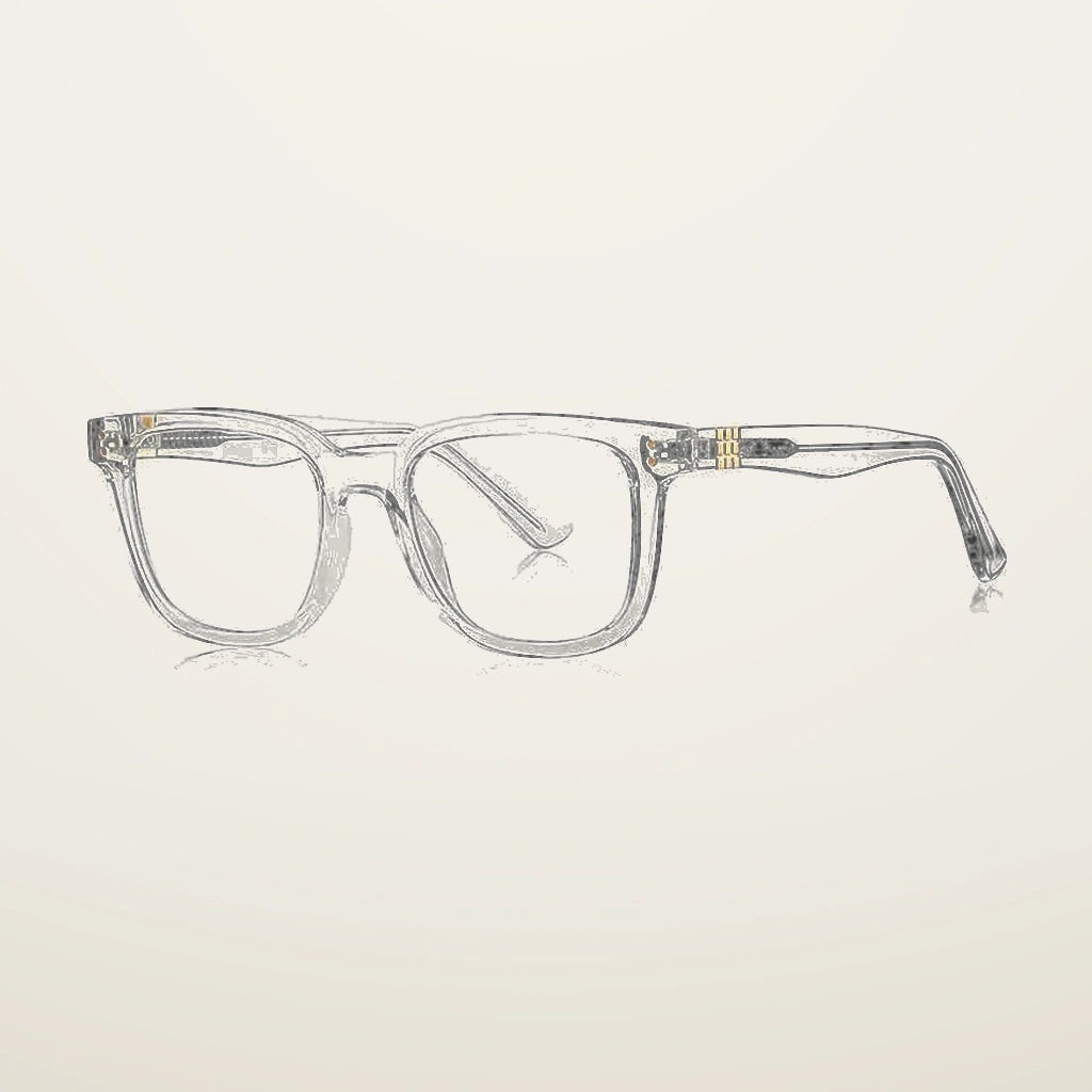 Gatenac Unisex Full Rim Square Tr 90 Titanium Reading Glasses Gxy2225 - C2
